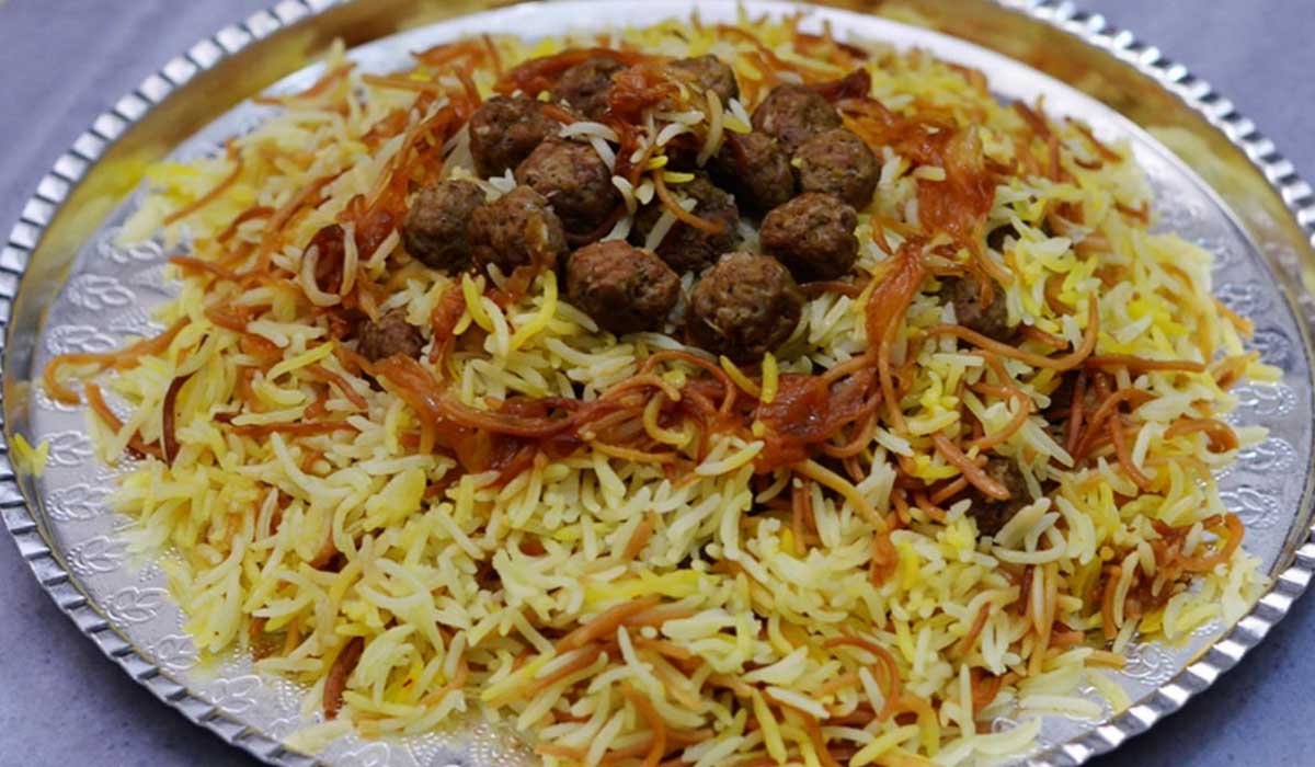 طرز تهیه رشته پلو